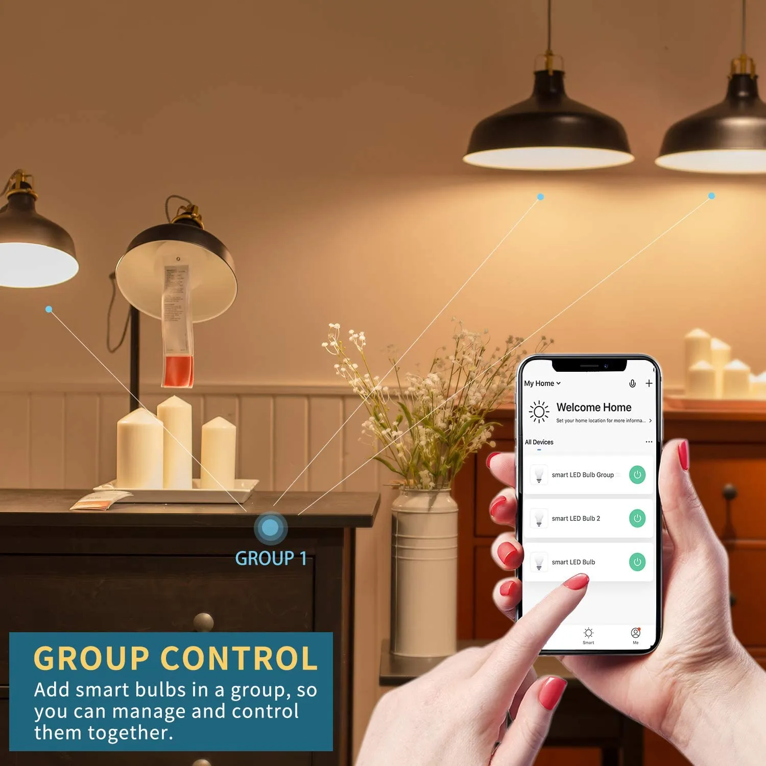 Smart WiFi Alexa Light Bulb Led RGB Multicolor Changing Bulbs
