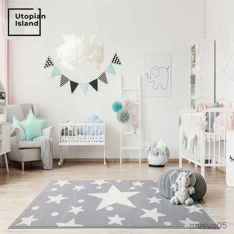 Tapis de jeu pour bébé, salon, salle à manger, tapis en fourrure pour enfants, doux, chevet, peluche, chambre à coucher