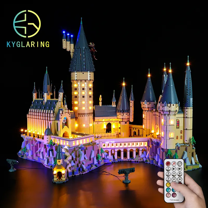 Блоки Kyglaring Led Lighting Set Set Diy Toys RC RC Sound Version для 71043 Castle не включает строительные блоки 230506