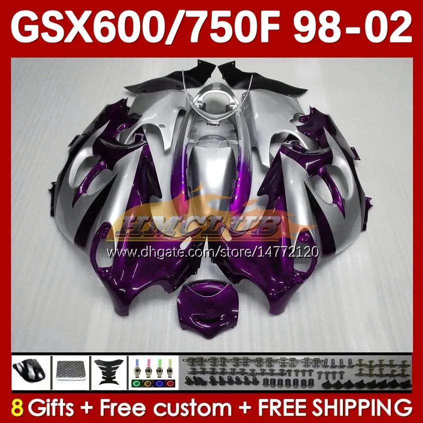 스즈키 카타나 GSXF 600 750 CC 600CC 600CC GSXF600 GSXF-750 169NO.102 GSX750F GSX600F 750CC 1998 1999 2000 2001 2002 GSXF750 GSXF-600 99 00 01 PURPLE 주식