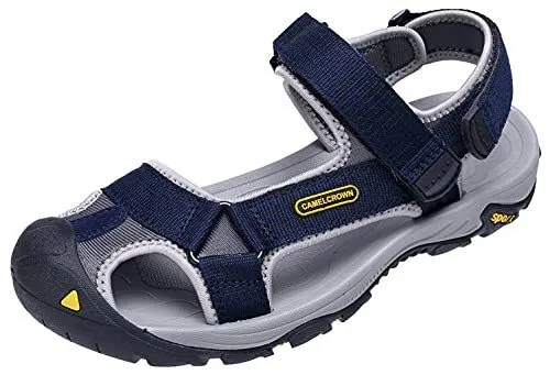 Amazon.com: Sandals, Men's Comfort Breathable Support Sandals，Men's  Waterproof Hiking Sandals Closed Toe Athletic Sport Sandals Non Slip Summer  Sandals，Outsole Arch Support Sandals (Color : Grey, Size : 37 EU) :  Clothing, Shoes