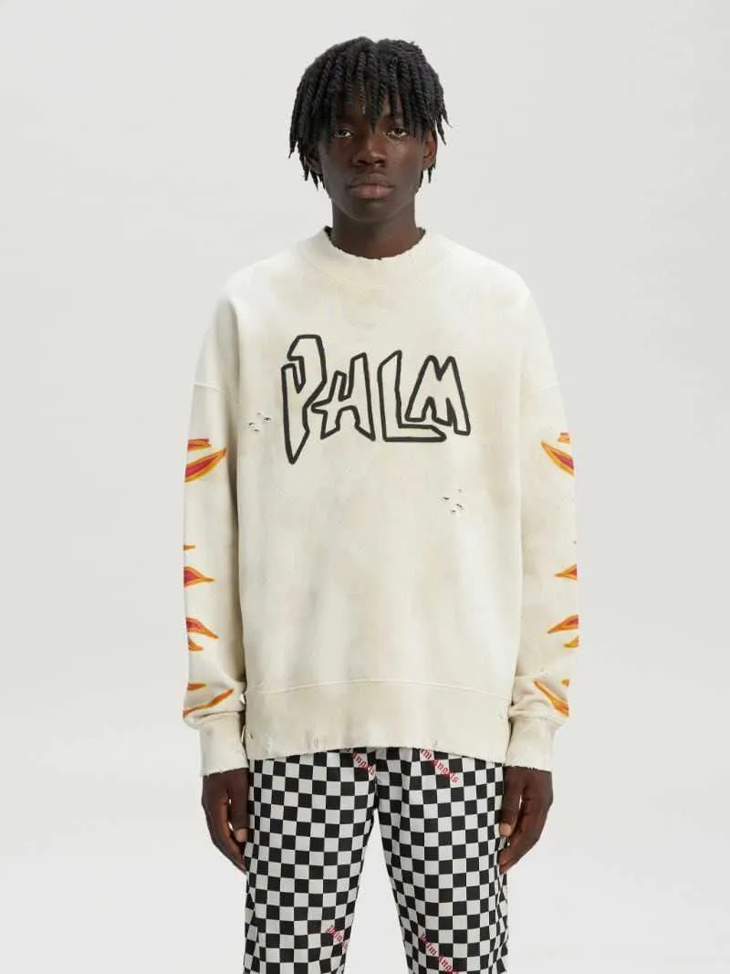 Flame print sweater discount