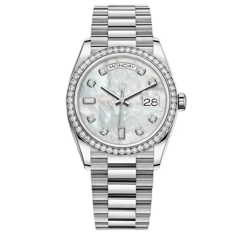 Montre Designer Montre Homme Montre Femme Montre Diamant Montre Femme Intelligente Montre Or Or Rose Diamant Calendrier Montre Acier Inoxydable Bracelet Multicolore Montre Mode