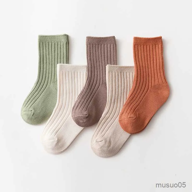 3 pièces 1-8 ans printemps été filles garçons coton tout-petits cheville tout-petit Stock enfants respirant enfants école chaussettes