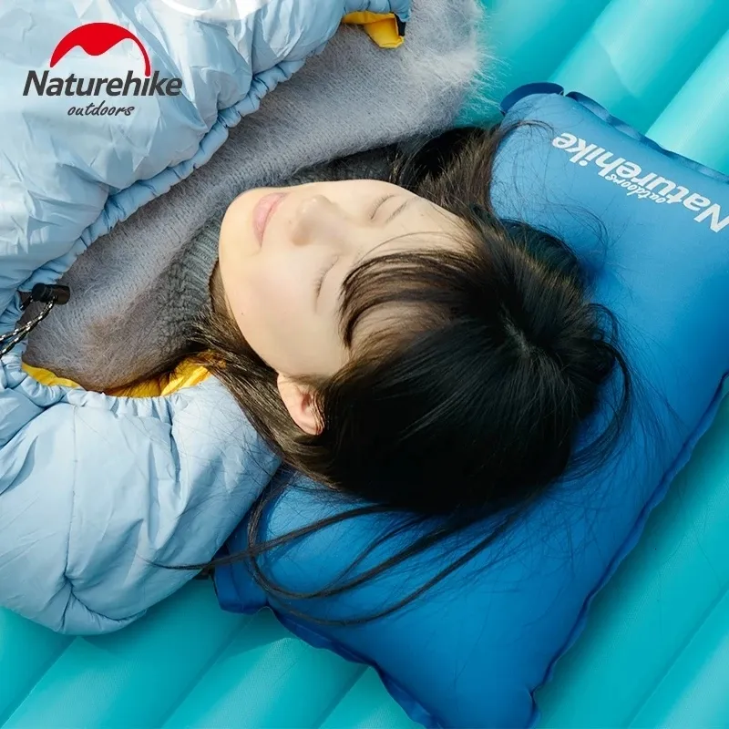 Self Inflating Sleeping Bag with Built in Pillow Ultralight Compact Travel Camping Gear