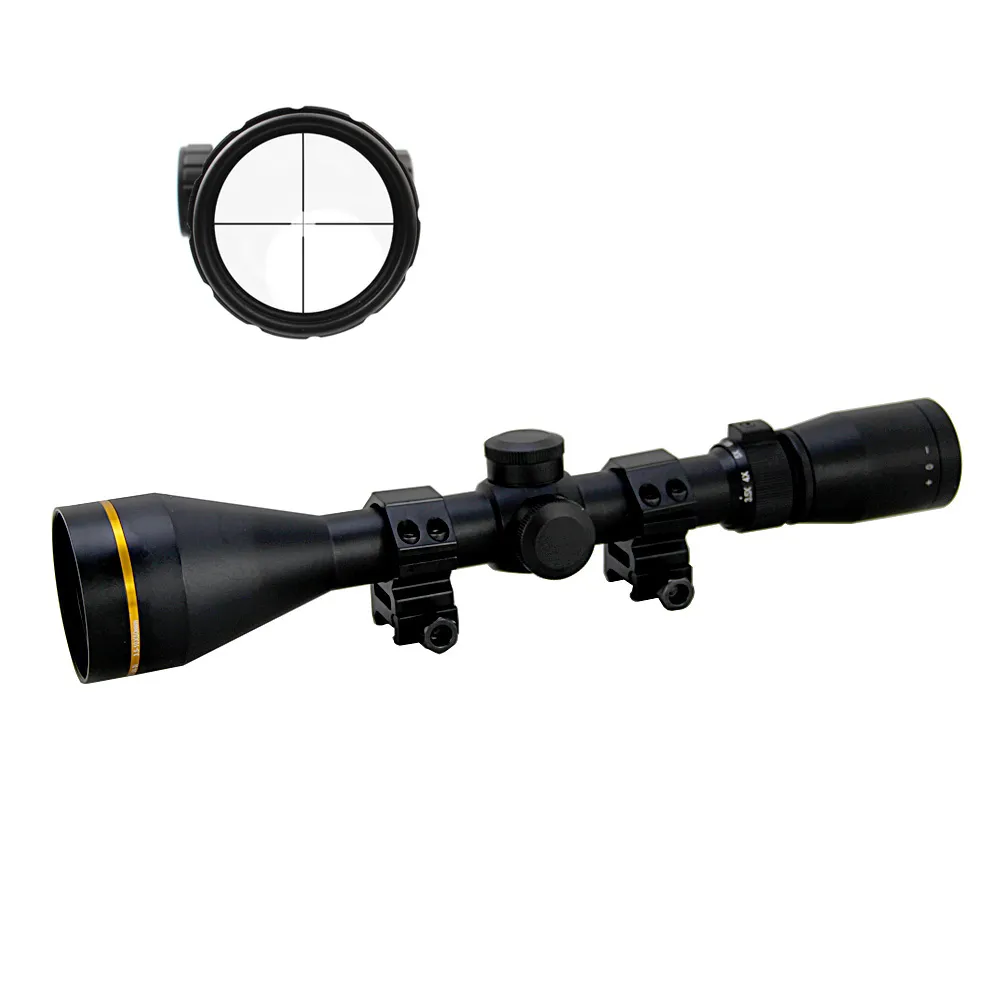 Tactique VX-3i 3.5-10X50 Lunette de visée Mil-dot Parallax Optics 1/4 MOA Fusil de chasse longue portée Lunette de visée entièrement multicouche Réglage du grossissement avec supports