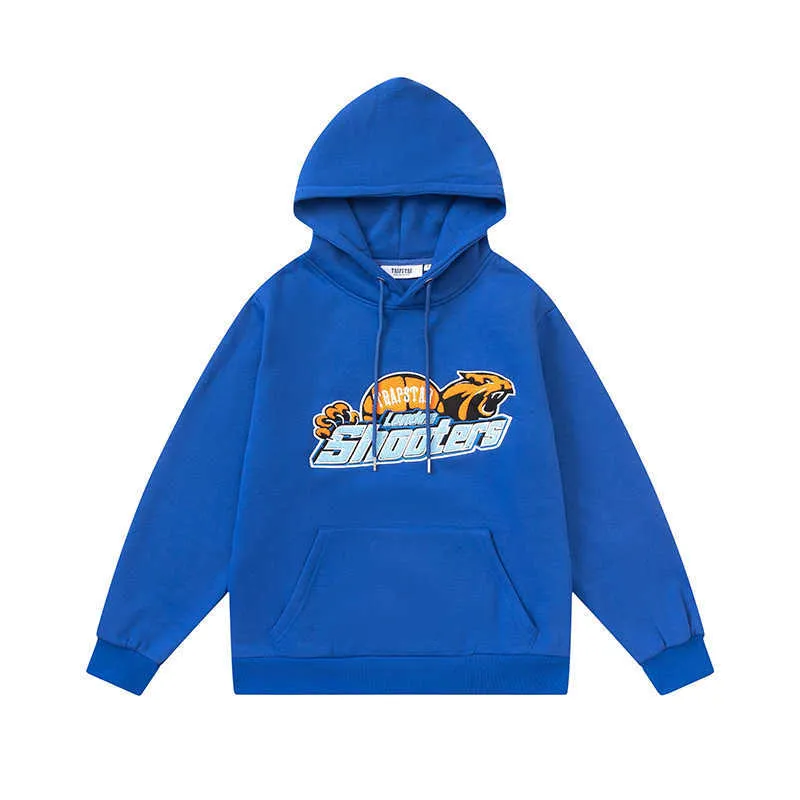 Blue trapstar hoodie discount