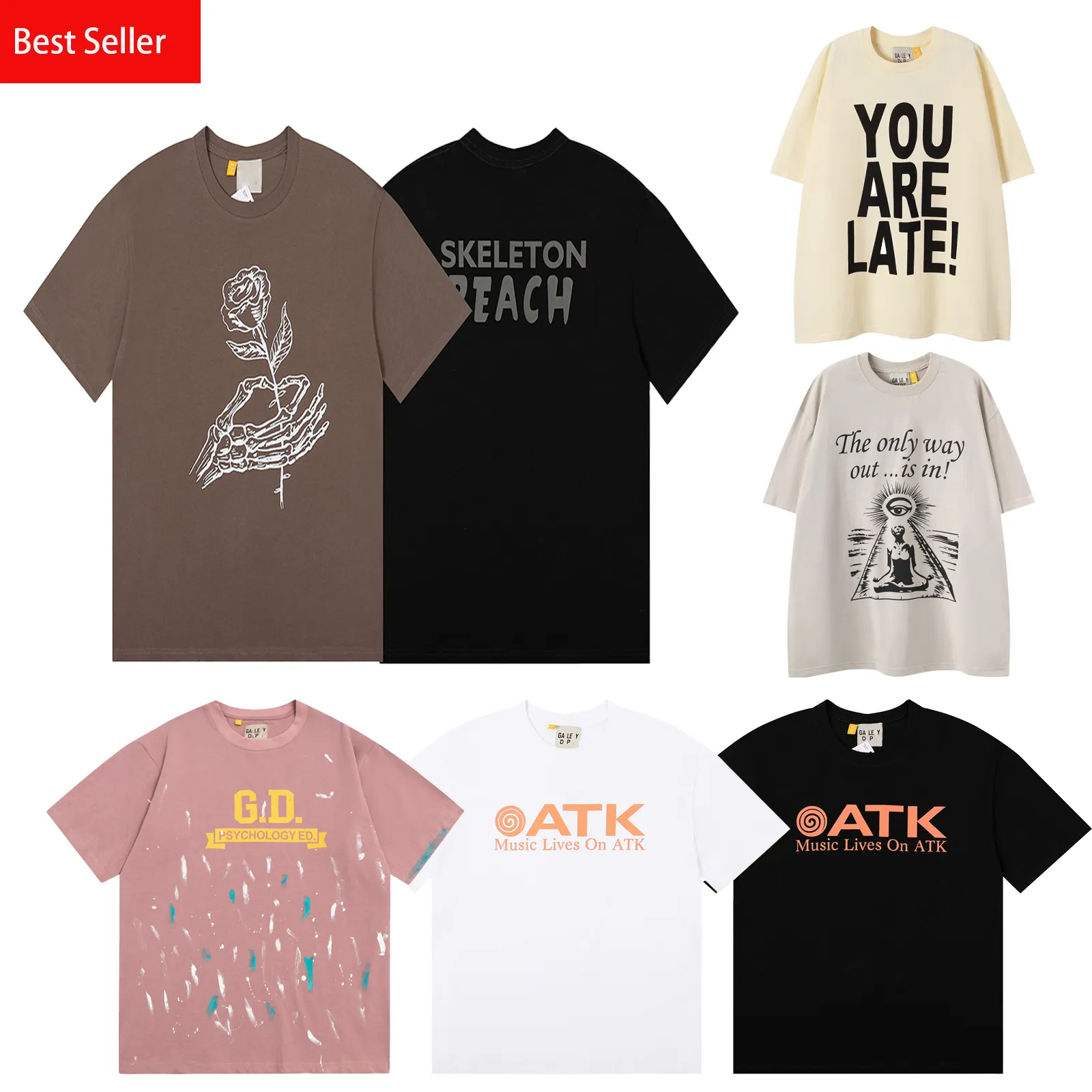 メンズTシャツデザイナーシャツメンズスポーツのための新しい夏のシャツルーズコットンシャツヒップホップトレンドポロシャツ