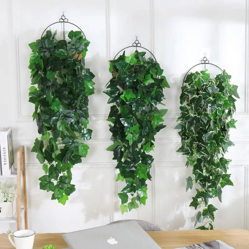 Decorative Flowers Artificial Plant Fake Rattan Greenery (wall) Hanging Garden Festival Dinner Party Wedding Decoration Home Decor Crafts