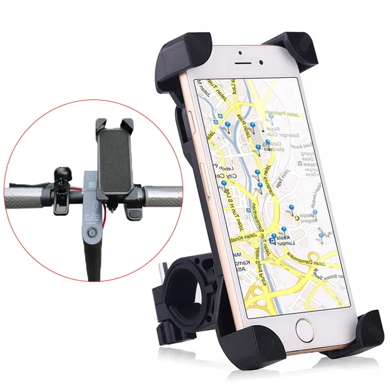 Bicycle Phone Holder Mobile Support Telephone Velo Scooter Motorcycle Phone  Mount GPS Holder Bike Handlebar Clip Bracket Stand