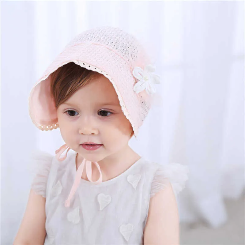 Summer Lace Flower Princess Sun Toddler Hat For Infants And