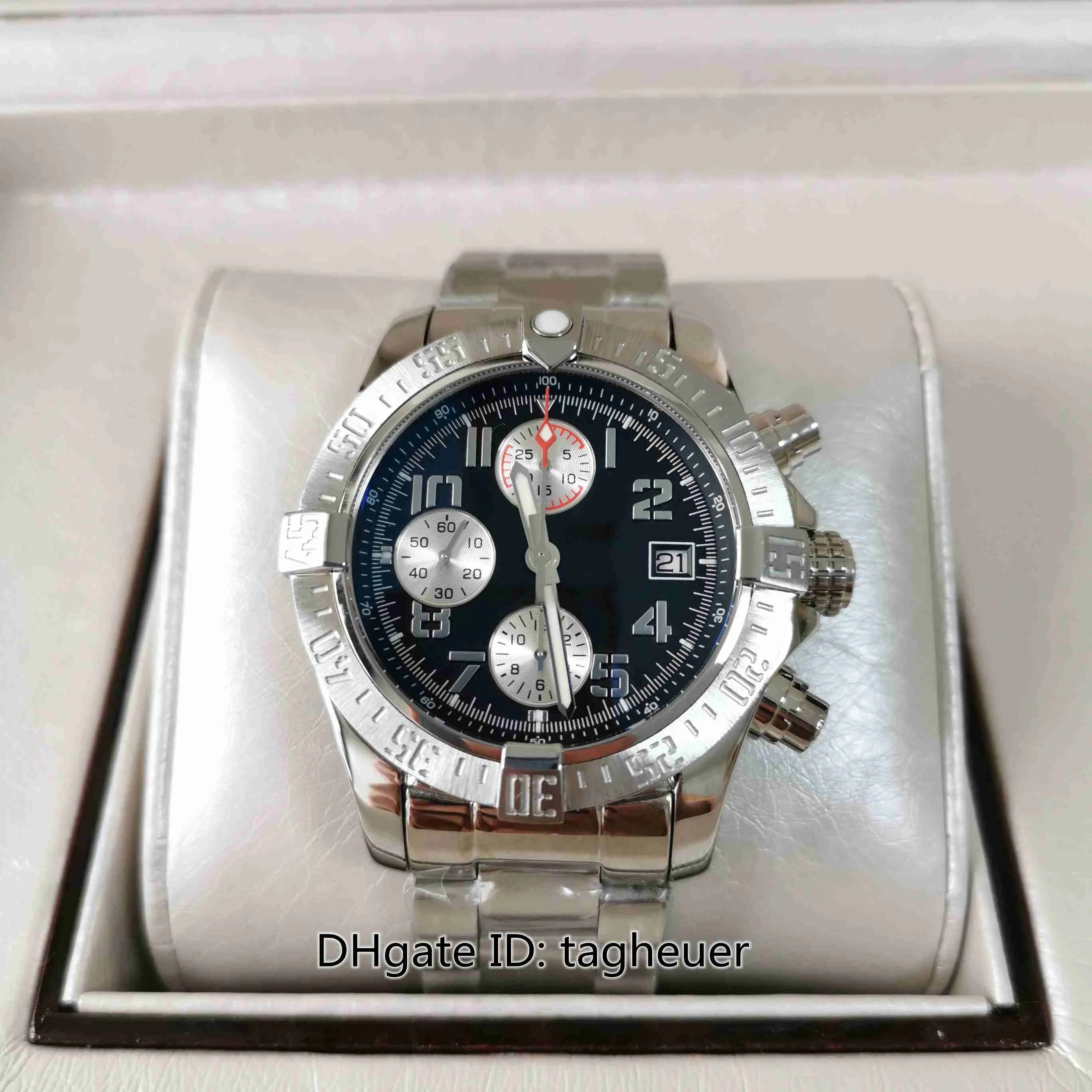 Mens Mechanical Automatic Chronograph Watch 43mm Super Avenger ETA 7750 CAL.13 Movement Wristwatch From Tagheuer 467.01 DHgate.Com