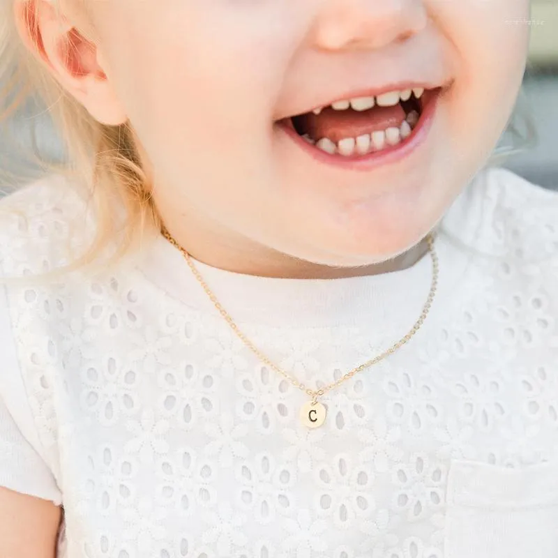 Child letter necklace hot sale