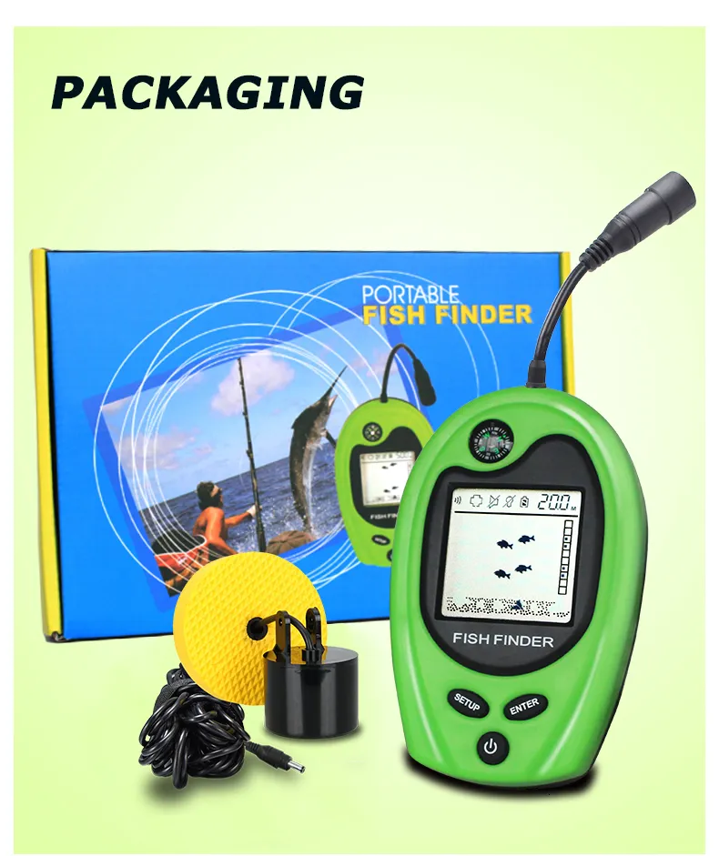 LUCKY Portable Best Fish Locator With 100M Lure Echo Sounder And