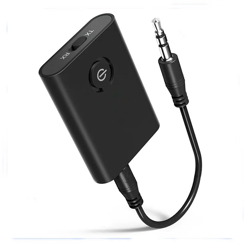 2-em 1 carro sem fio Bluetooth 5.0 Receptor de áudio Adaptador de vídeo Mini portátil para ipod tv MP3 Sistema de música para veículos domésticos