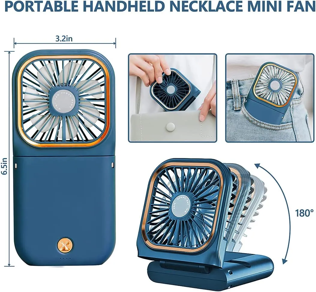 Mini Portable Rechargeable Fan: Foldable USB Handheld Fan with