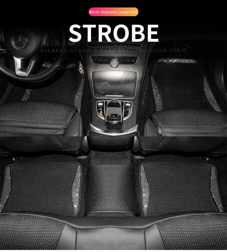 Wholesale Vvs Diamond Chain Car Mats Waterproof Anti Slip And