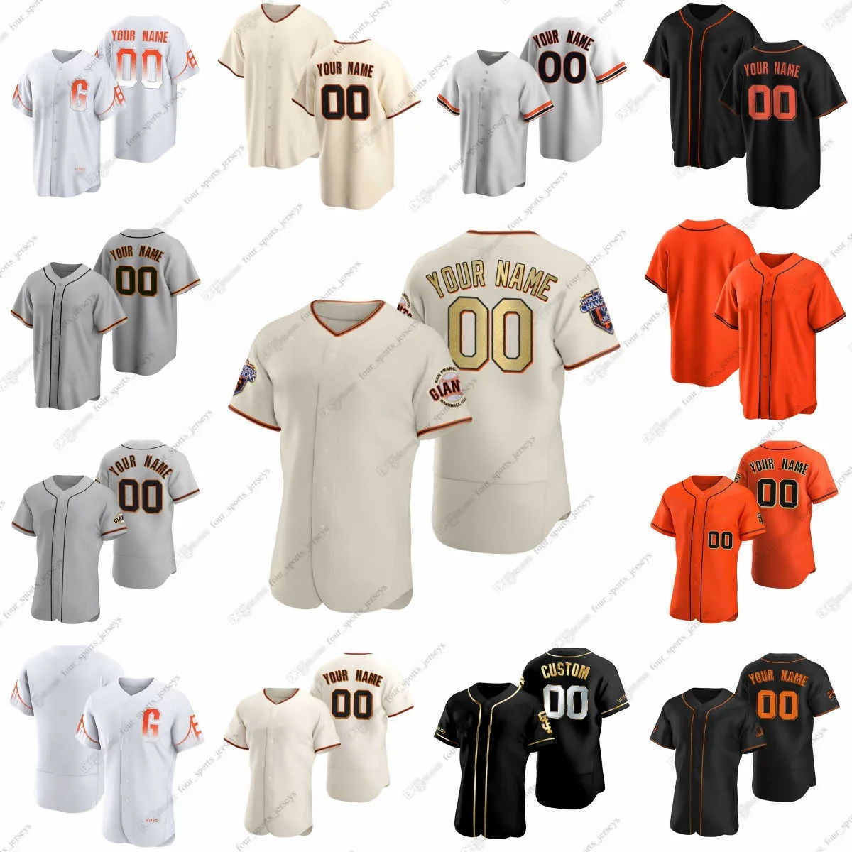 2023 Jerseys de beisebol Crawford personalizada Yastrzemski Diaz Nakken Alexander Beck Brebbia Cobb Desclafani Doval Hjelle Junis Manaea Rogers Rogers para