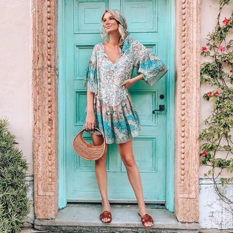 Boho drop waist dress online