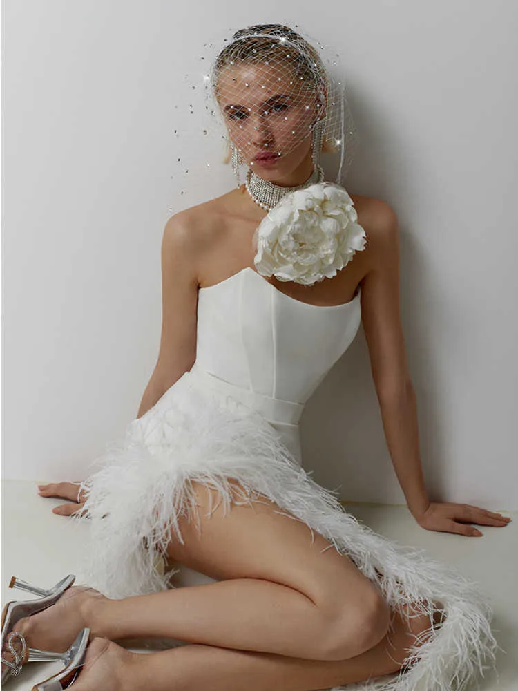 princess polly baby blue dress White Feather Bodycon Set