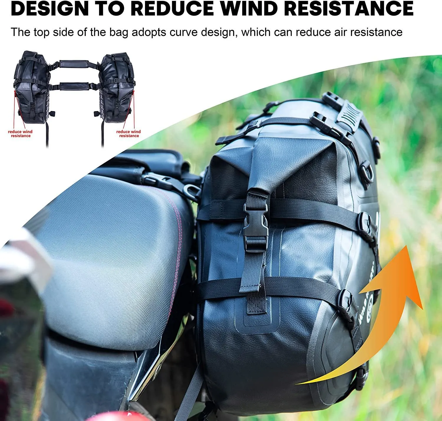 Wild heart waterproof bag motorcycle saddlebag sales