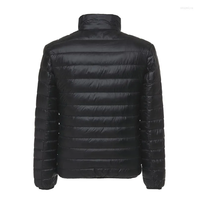 Mäns ner Duck Jacket 2023 Autumn Winter Men Fashion Casual Light Collar Coat Brand Clothes Black Red Navy