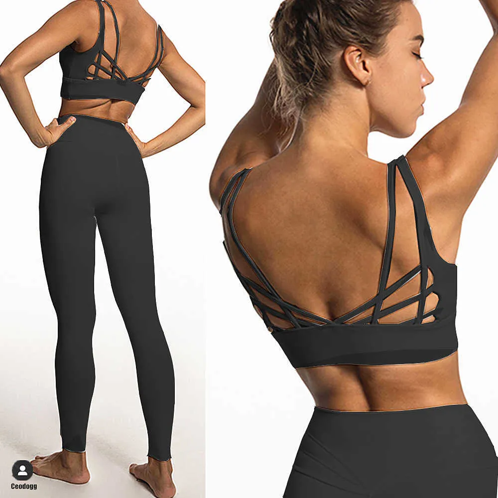 Damskie dresy 2023 Summer Butterfly Back Yoga