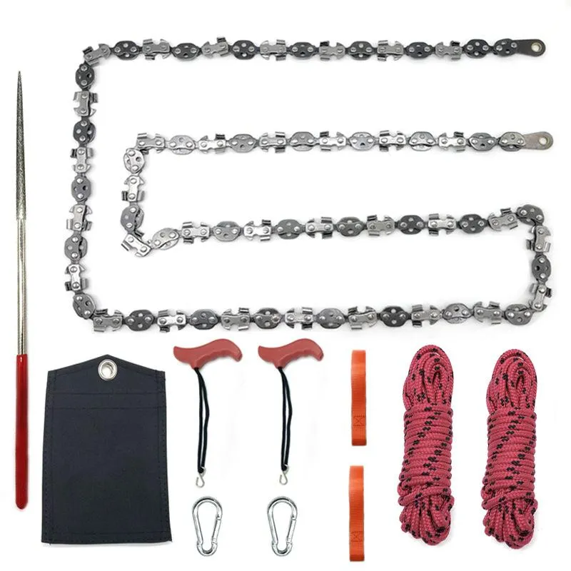 Screwdrivers Portable Survival Chain Saw Chainsaws Emergency Camping Hiking Tool Pocket Hand Tools 65 Manganese Steel Outdoor Chain Saw