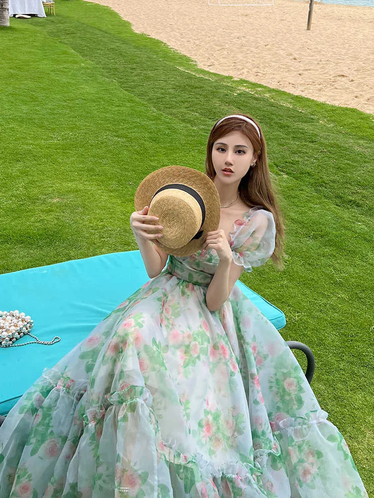 Vintage Floral Midi Maxi Floral Maxi Dress for Women - Elegant Casual Party Prom Green Holiday Princess Fairy Long Floral Maxi Dress- Color: Light Elegant Long Sleeve Maxi Casual Dresses: Vintage Floral Midi Dress For  Women, Perfect For Parties, Proms, And Holiday Events Lightweight For Daily  Use From Lianwu06, $22.81 In Bulk | DHgate.Com