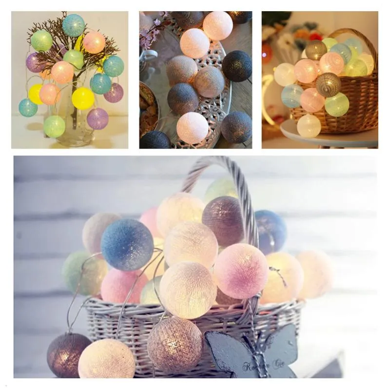 Weihnachtsschmuck Cotton Ball Led String Light Girlanden für Zuhause 2023 Jahre Geschenke Navidad BaumschmuckWeihnachtenWeihnachten