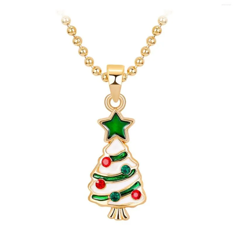Цепочки ожерелья повеса нефть европейское ожерелье Творческое рождественское каплю и набор из бисера
