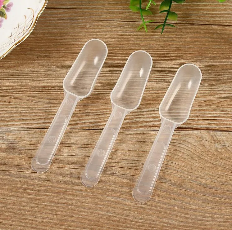 1000,pcs milk powder spoon 5 г 10 мл измерение ложки Scoop Scoop Пластиковые измерительные ложки кухонные выпечки аксессуары SN4141