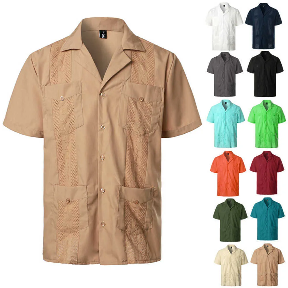 Men's Casual Shirts Shirt Men 2023 New Men's Short Sleeved Shirt Style Casual Shirt Men's Trend