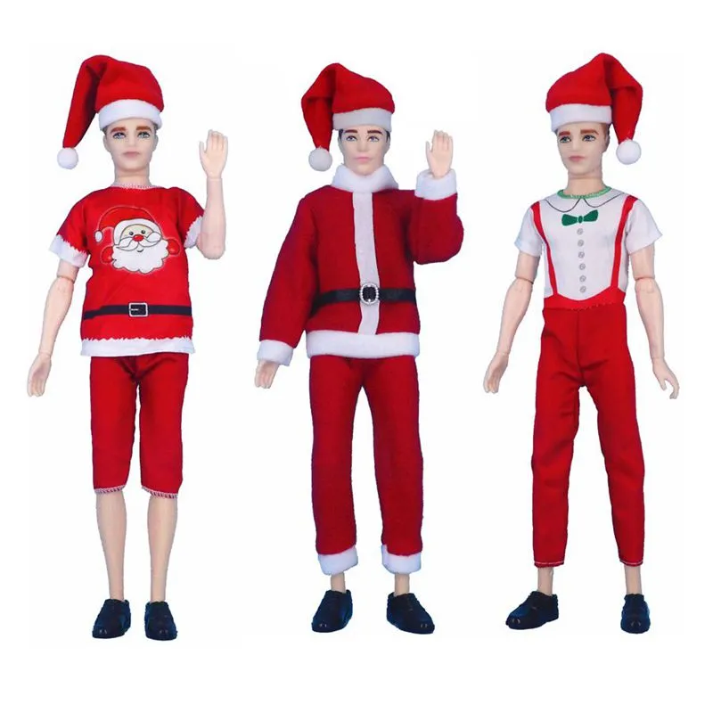 最新のホットセールファッションケン人形服子供おもちゃミニチュアアクセサリー30cmバービー愛好家のための服を着る最高のクリスマスプレゼント