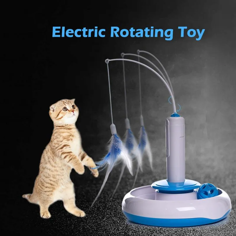 Toys Cat Toy Cat Puzzle Pet Fun Electric Automatyczne obrotowe gra interaktywna iq