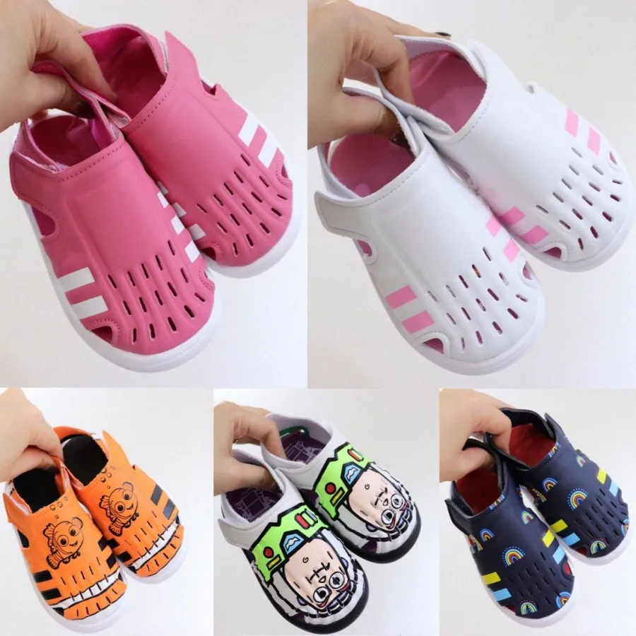 Kids Sandals Closed Toe Summer Water Children Shoes Toddlers Boys Slip-on Outdoor Slide Trainers Youth Girls Lightweight Sport Sneakers Beach Slippers Z3mI#