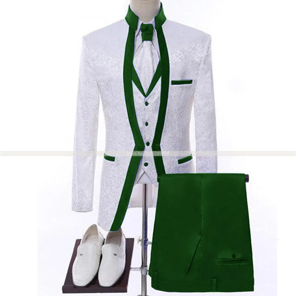 White and royal blue tuxedo wedding 2025