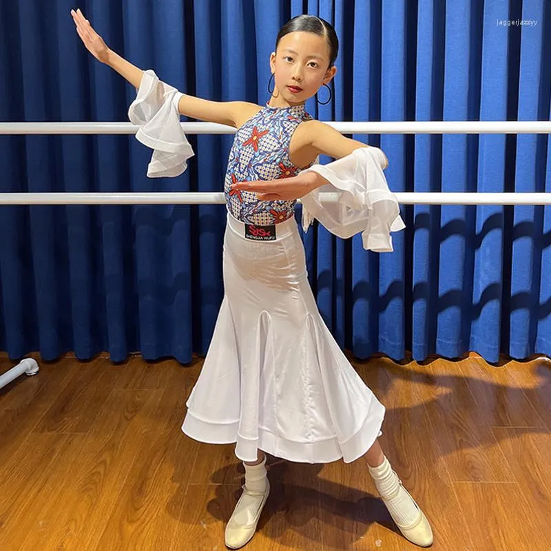 White skirt dance costume cheap