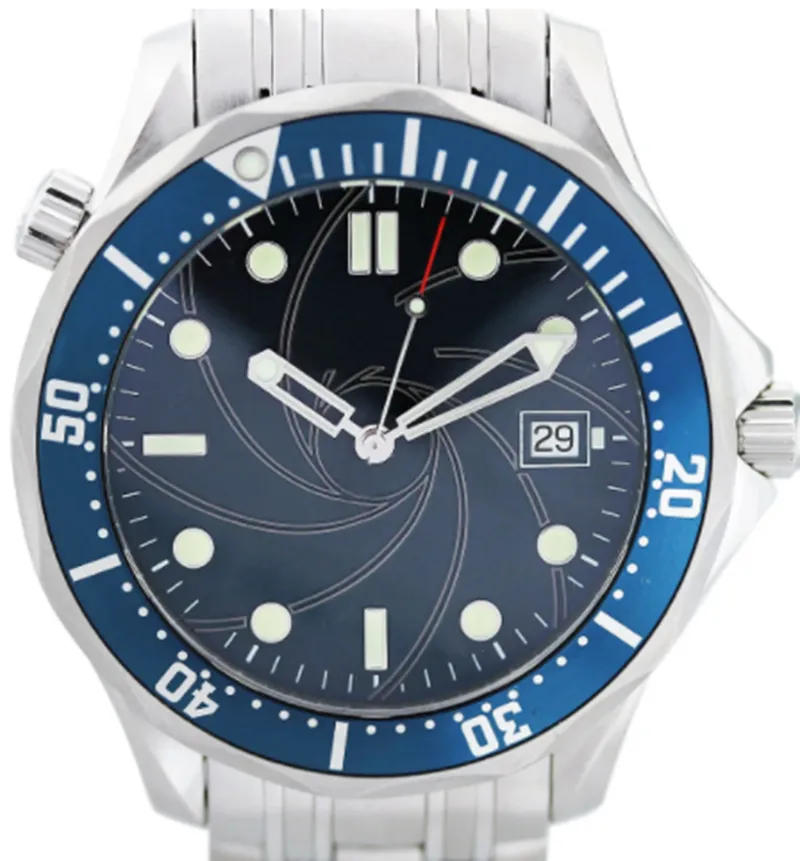 Orologio da uomo di lusso per outdoor Ocean Ocean Master MEMPANICA AUTOMATICO DESIGNER BLUIL BLUIL CASO IN ACCIAIO IN ACCIAIO IN INSIO