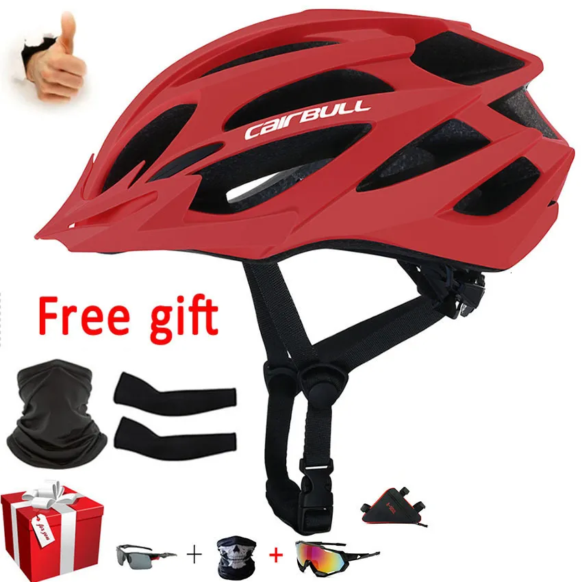 Caschi da ciclismo Casco da mountain bike Cairbull Road IntegrallyMold Sport ultraleggero ventilato AllTerrain MTB Bicicletta da equitazione Tappi sicuri 230506