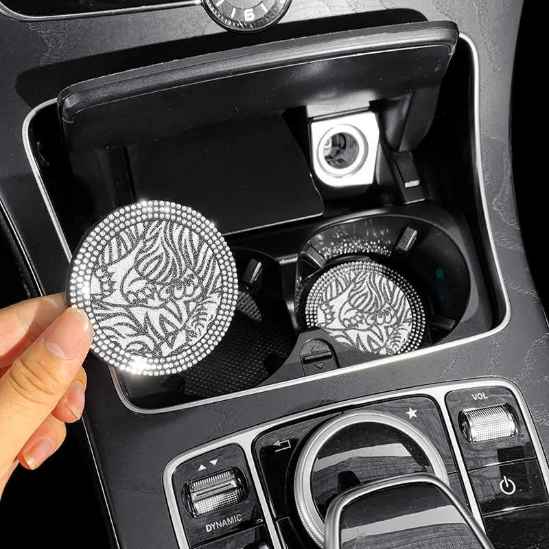 2 Stücke Auto Getränkehalter Untersetzer Silikon Leder Auto Cup Slot Anti  Rutsch Untersetzer Universal Bling Auto Zubehör Für Frau Von 8,11 €