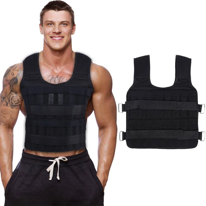 Équipement de fitness intégré exercice de chargement gilet lesté boxe course à pied écharpe de musculation entraînement gilet réglable veste vêtements de sable 230505