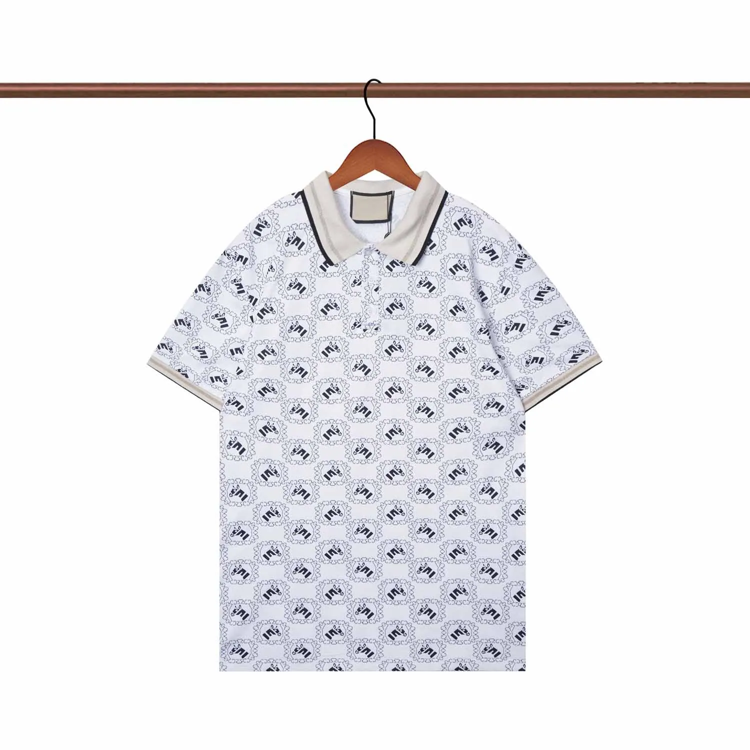 Mens Polos camisa marca clássica camiseta homens designers tees bordados de manga curta lapso de lapela de lapidação sólida letra de tórax letra de decoração de decoração