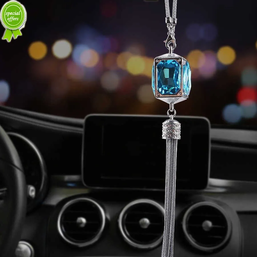 New Crystal Diamond Car View Mirror Car pingente pendurado estilando de carro Bling Acessórios para carros interiores para mulheres meninas dropshipping