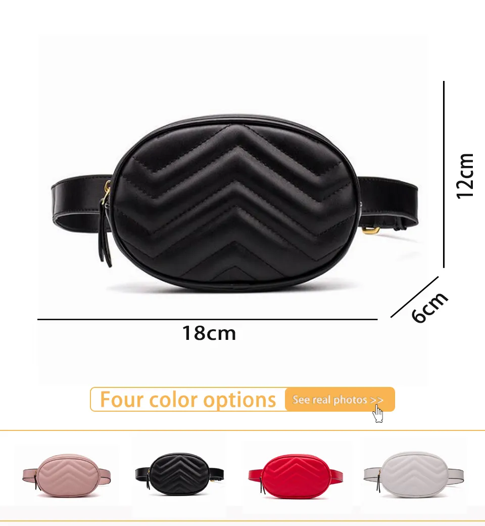 designer Waist Bags Womens Luxury Bumbag Waist packs Marmont Leather Handbags Fanny Packs bum bag crossbody Bags Handbag Lady Belt Chest bag Wallets 5 colors in stock