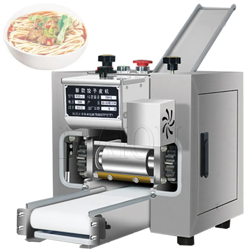 110/220 V Macchina per involucri per gnocchi elettrici per uso commerciale che produce Wonton Noodle Pressing Machine Slicer Noodle Machine