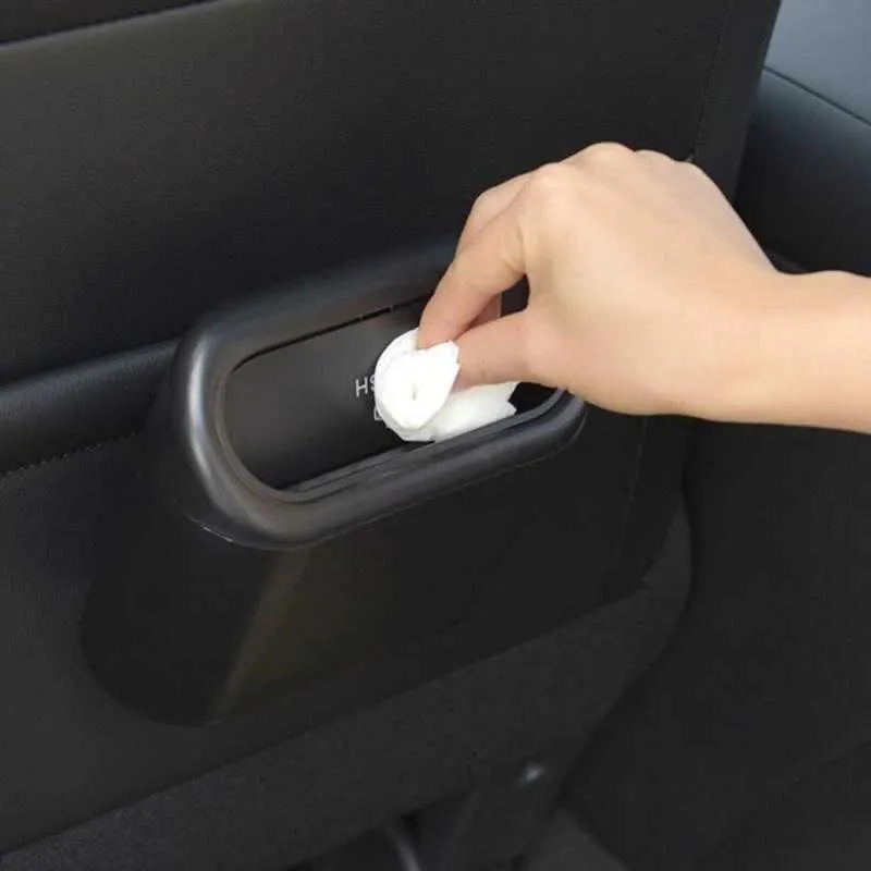 URAQT Pattumiera da Auto, Pattumiera per Auto con Coperchio, con 90 Sacchi Della Spazzatura e 4 Ganci Auto Sedile, Impermeabile, Cestino per Auto