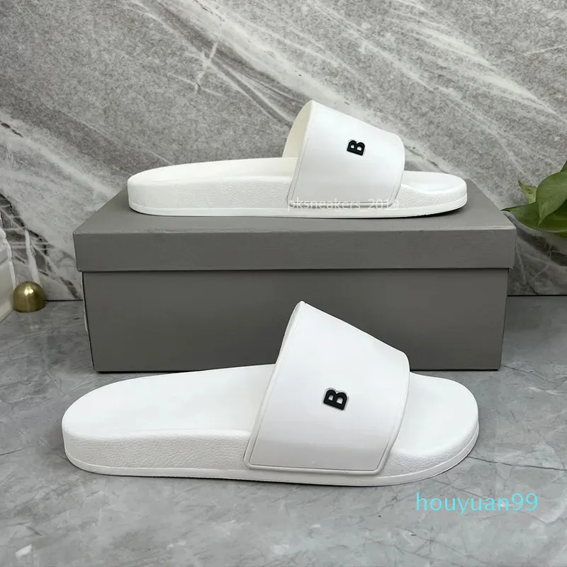 Diseñador - Deslizadores de zapatillas de moda París desliza sandalias zapatillas para hombres mujeres CON CAJA ORIGINAL Chanclas de playa unisex de diseñador caliente