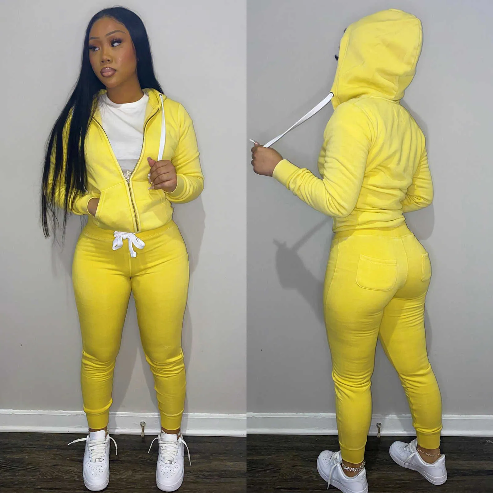 Womens Sports Tracksuit Set: Sweatshirt & Hoodie For Casual Outfits  Autumn/Winter Pants P230506 From Mengqiqi04, $20.65