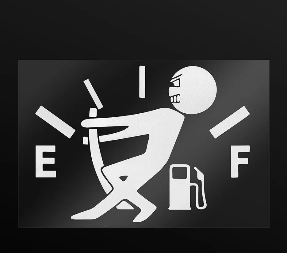 Adesivi Auto Tirano Il Serbatoio Del Carburante Pieno Di Decalcomanie In Vinile Riflettente Accessori Allingrosso Da 0,11 € | DHgate - Foto 5